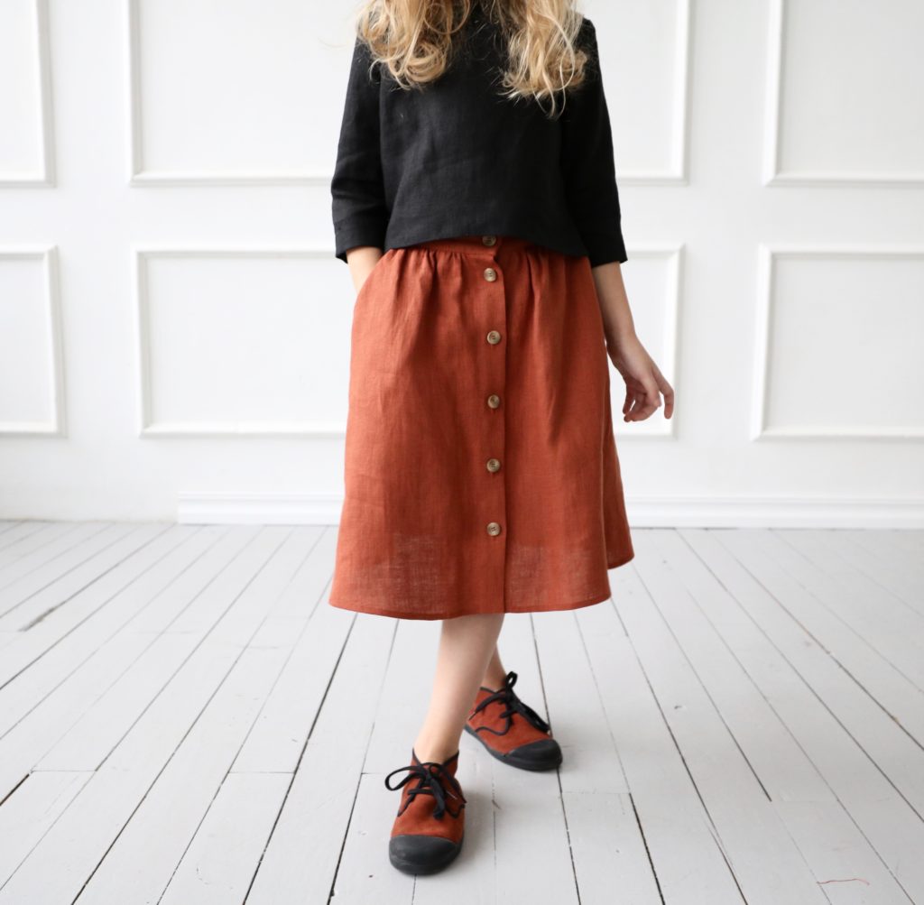 Linen blouse for girl - Image 2