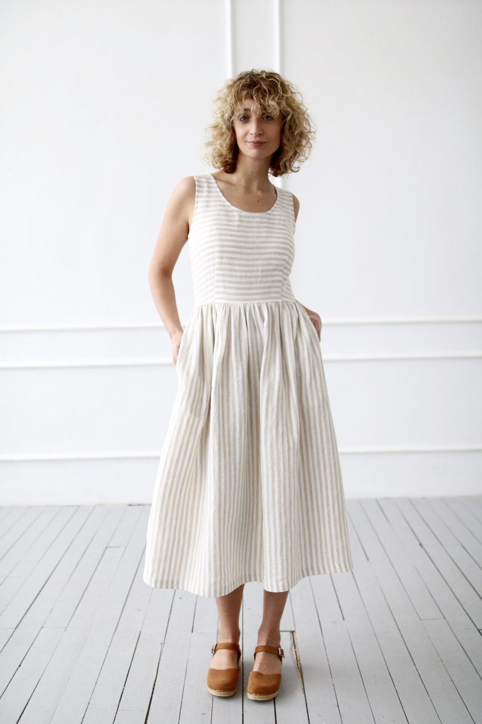 linen sleeveless dress Summer in Bothy Check it offers a lightweight feel with a scoop neckline that instantly elevates your look Linen Sleeveless Dress | Women's