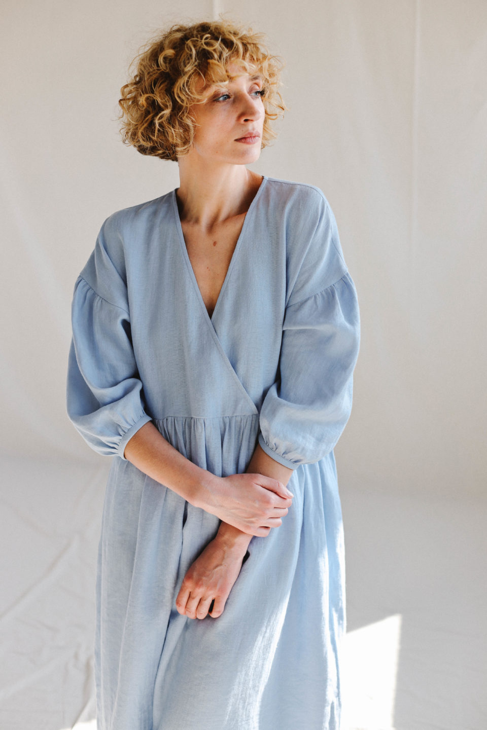 retro linen dress MARY 18 The 2025 Met Gala short summer dress 70% Linen Size:XL+ (Chest 14.2