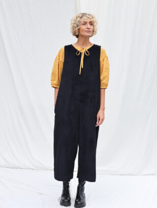Sleeveless oversized cord jumpsuit | Jumpsuits | Sustainable clothing | OffOn clothing
