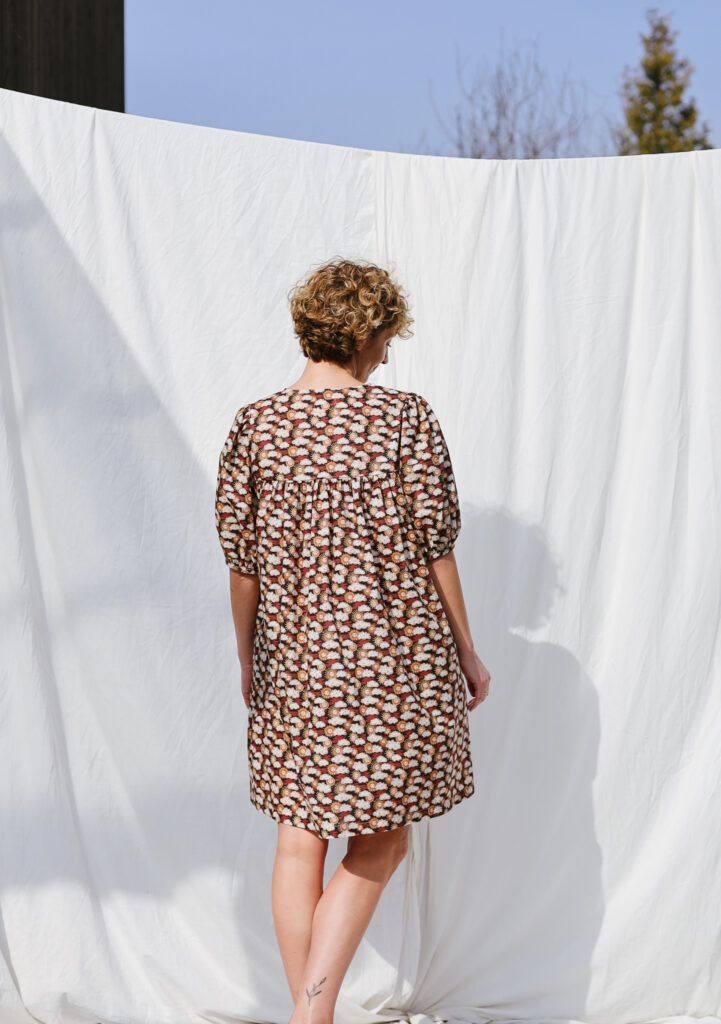 Loose silky cotton Mini sundress FOLLOW the SUN - Image 5