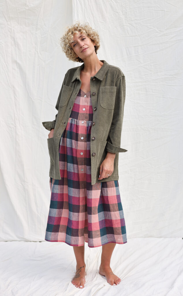 Olive cord workwear style shacket - Image 6