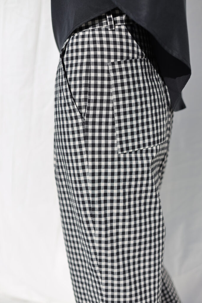 Gingham boxy seersucker trousers - Image 2