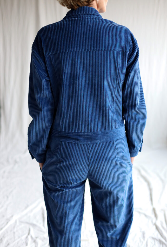 Long sleeve utility cord jumpsuit AMBRE - Image 3