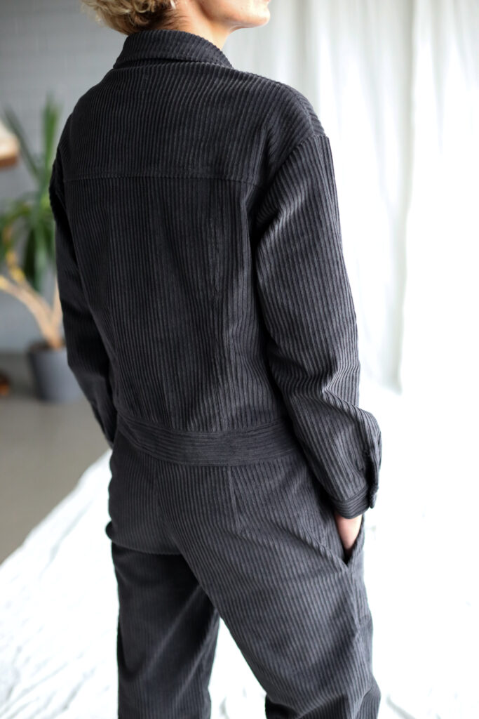 Cord long sleeve utility coverall AMBRE - Image 4