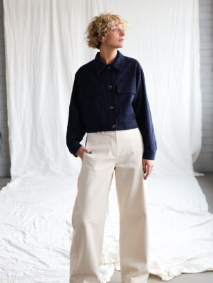 Boxy fit needlecord jacket | Jacket | Sustainable clothing | OffOn clothing