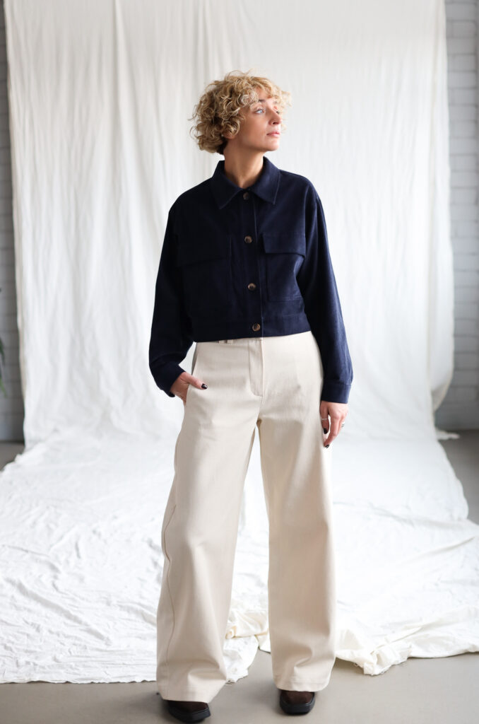 Boxy fit needlecord jacket | Jacket | Sustainable clothing | OffOn clothing