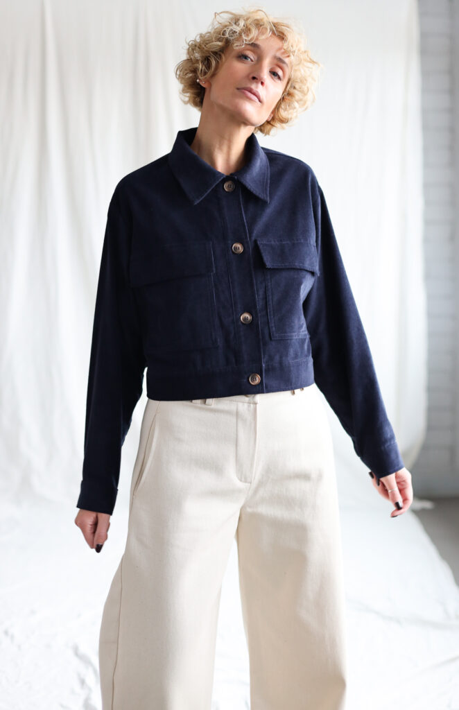 Boxy fit needlecord jacket - Image 5