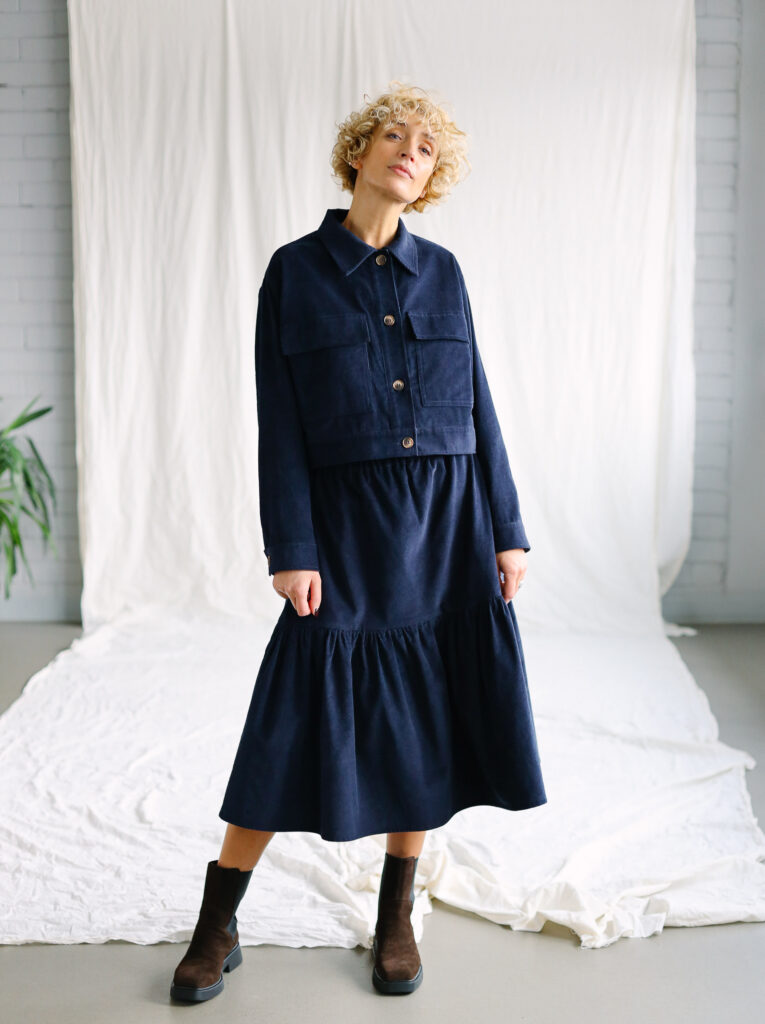 Boxy fit needlecord jacket - Image 1