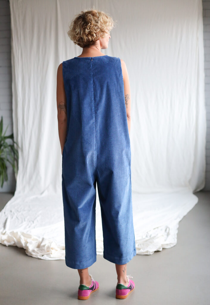 Sleeveless oversized wide cord jumpsuit - Image 4