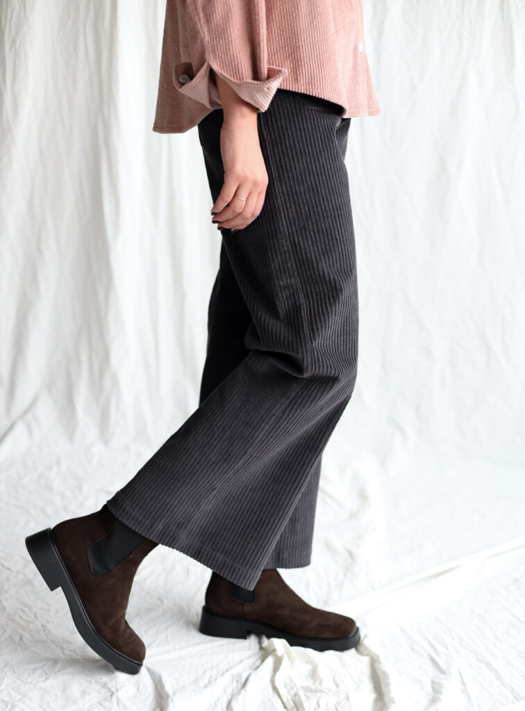 Wide wale cord vintage cut culottes - Image 6