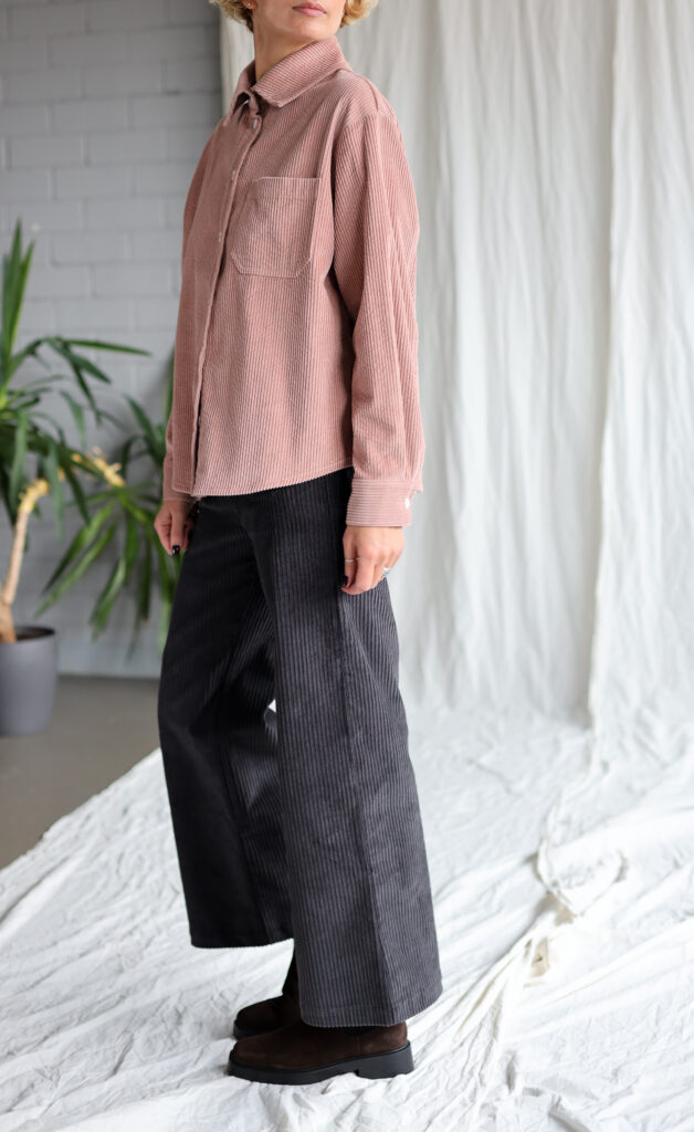 Wide wale cord vintage cut culottes | Trousers | Sustainable clothing | OffOn clothing