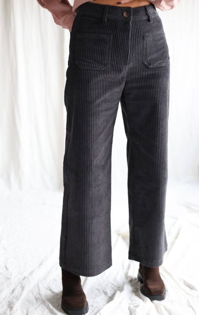 Wide wale cord vintage cut culottes - Image 3