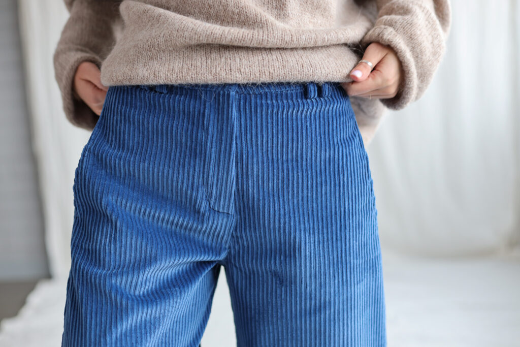 Wide wale cord ballooned leg pants - Image 5