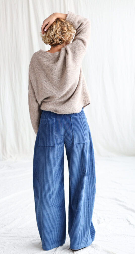 Wide wale cord ballooned leg pants - Image 4