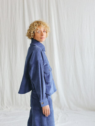 Wide cord oversized overshirt - jacket | Jacket | Sustainable clothing | OffOn clothing