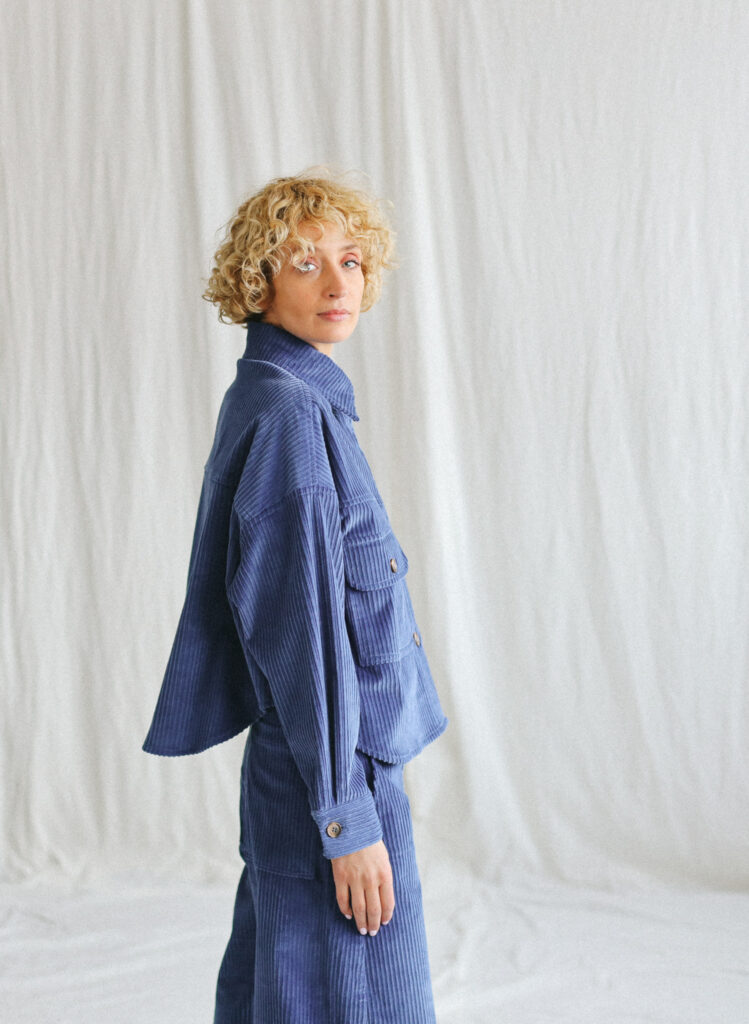 Wide cord oversized overshirt - jacket | Jacket | Sustainable clothing | OffOn clothing