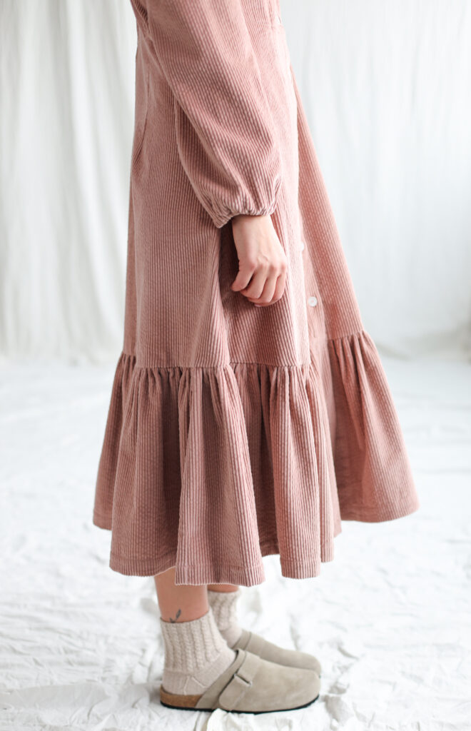 Loose long sleeve wide cord dress HOPE - Image 2