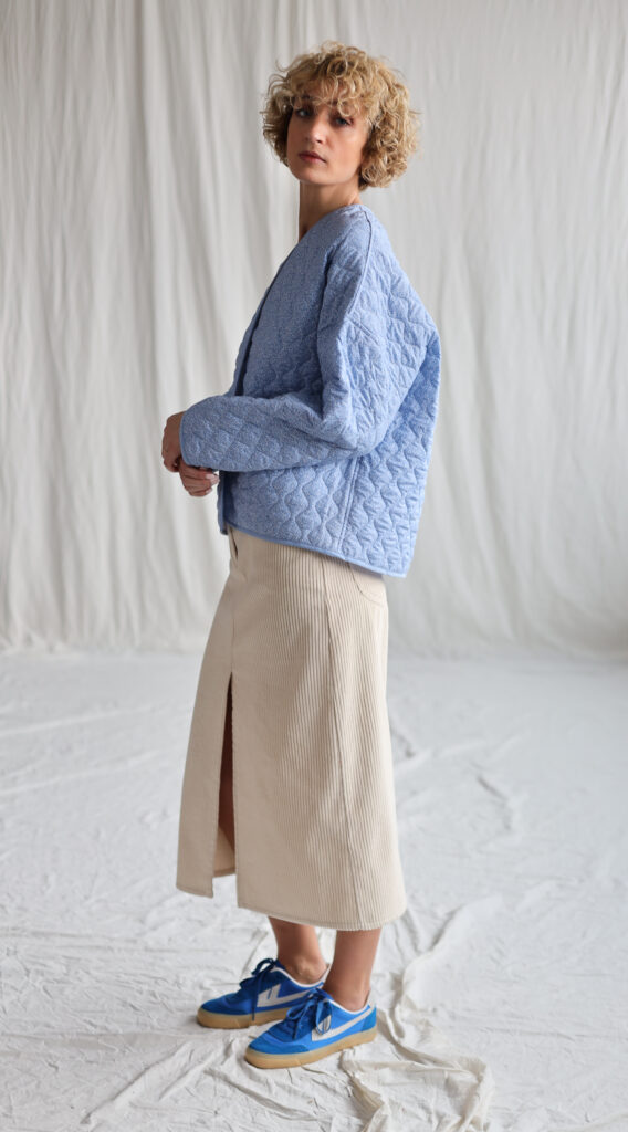 Ivory wide cord pencil skirt - Image 7