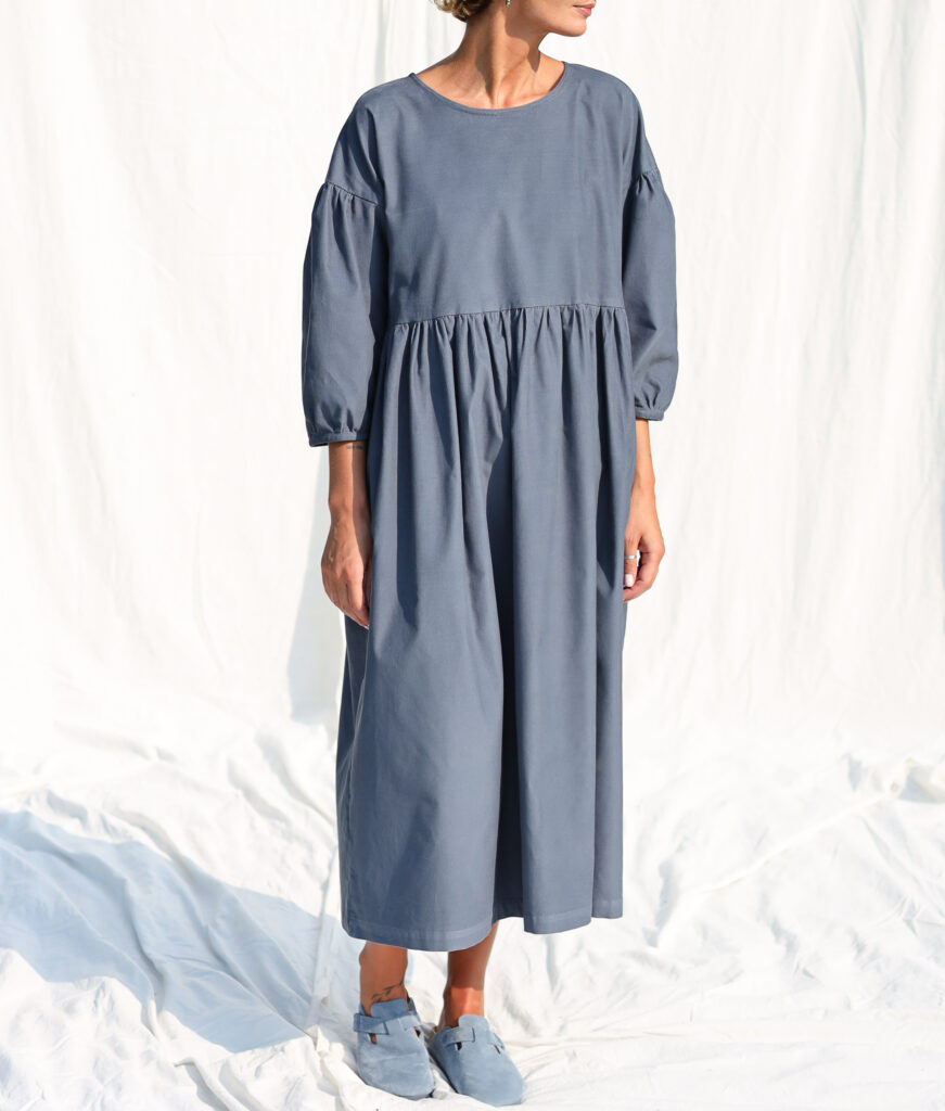 Needlecord loose fit Midi dress PERLA - Image 2