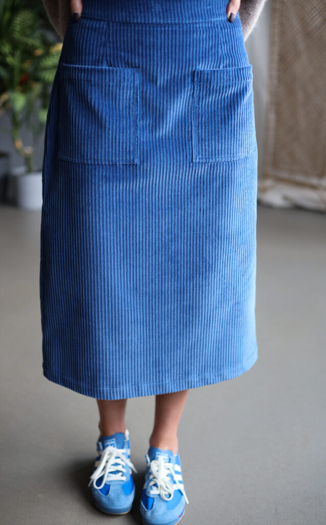 A-line wide wale cord midi skirt - Image 5
