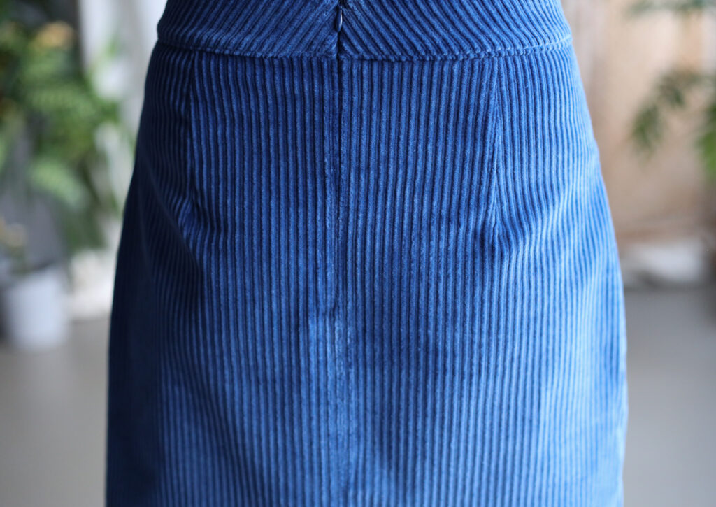 A-line wide wale cord midi skirt - Image 4