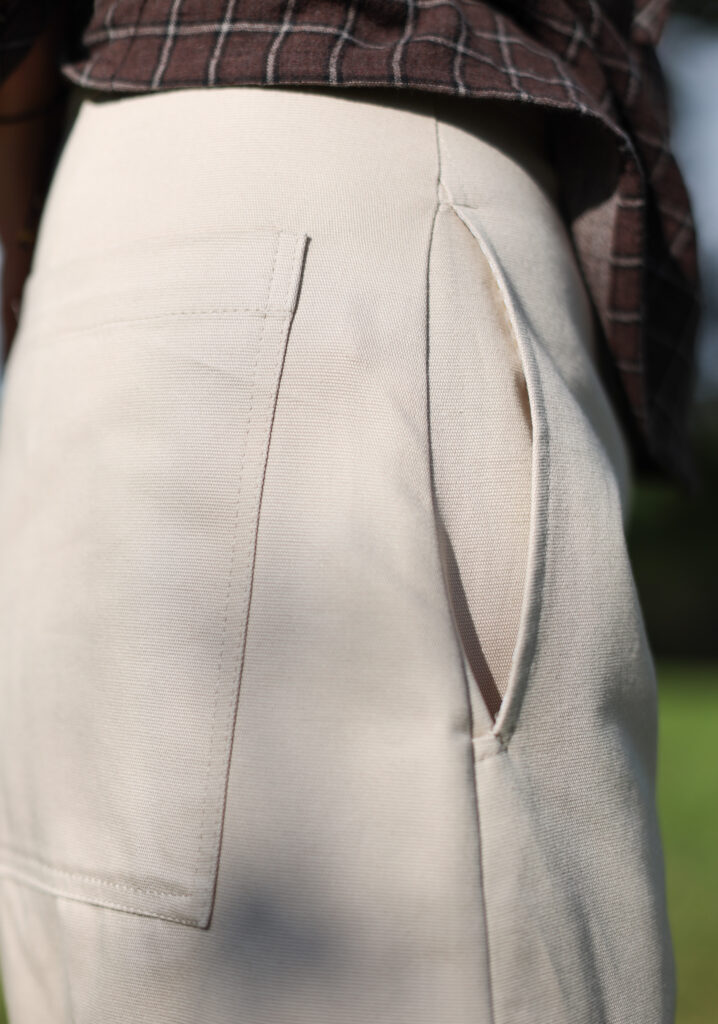 Canvas Cotton Twill Ballooned Leg Pants - Image 5