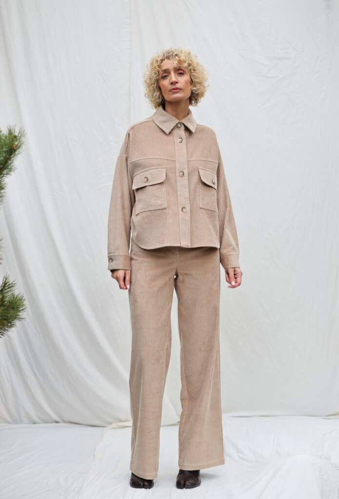 Oversized Wide Wale Cord Jacket - Image 2
