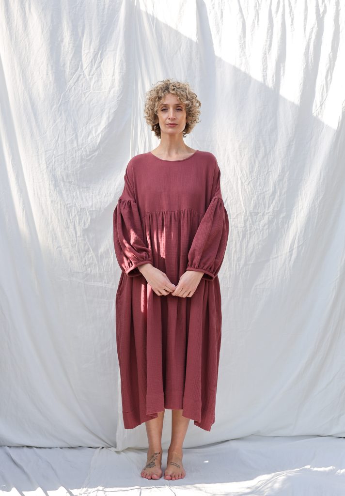 Double gauze oversized dress GRETA | Dress | Sustainable clothing | OffOn clothing