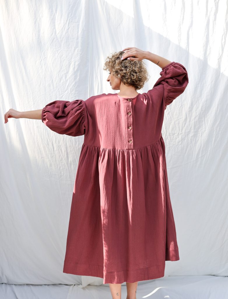 Double gauze oversized dress GRETA
