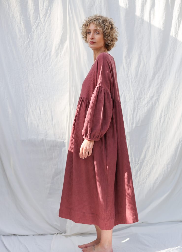 Double gauze oversized dress GRETA