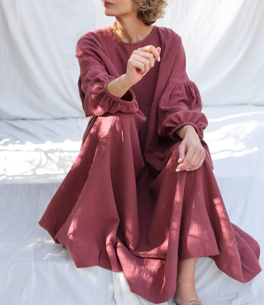 Double gauze oversized dress GRETA | Dress | Sustainable clothing | OffOn clothing