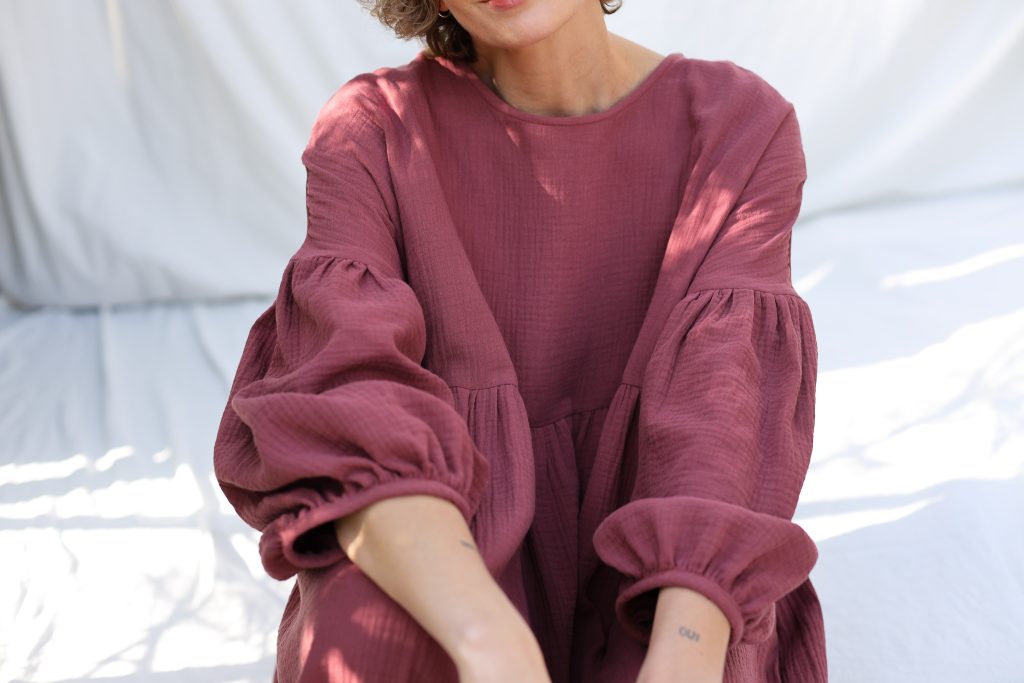Double gauze oversized dress GRETA