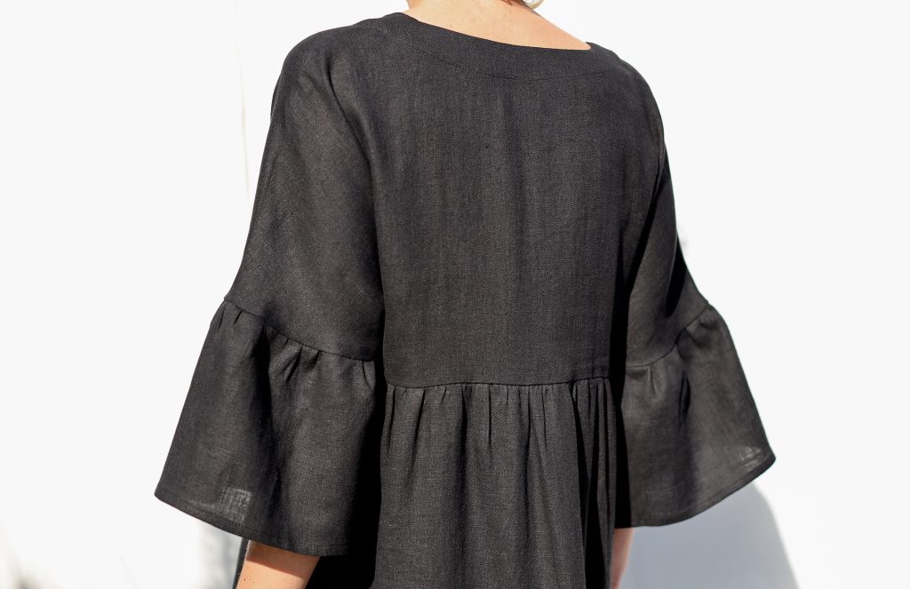 Linen Loose Fit Tiered Dress ADELE