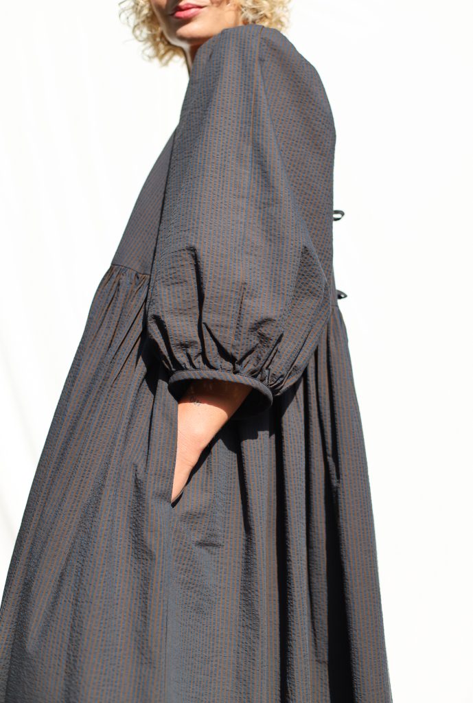 Reversible Seersucker Organic Cotton Dress FELDA