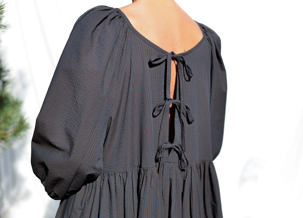 Reversible Seersucker Organic Cotton Dress FELDA