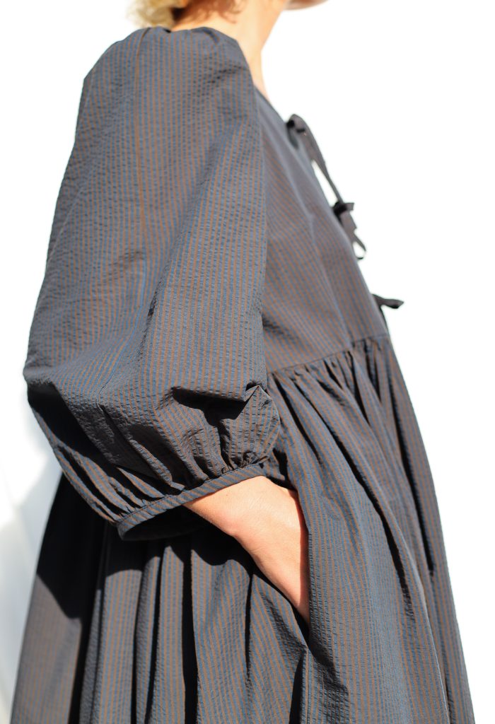 Reversible Seersucker Organic Cotton Dress FELDA