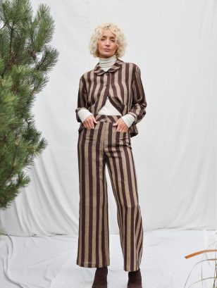 Linen Wide Leg Trousers | Trousers | Sustainable clothing | OffOn clothing